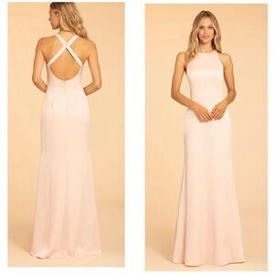 Hayley Paige Occasions 52003 Bridesmaids Gown Dress Sleeveless Pink Size 10‎